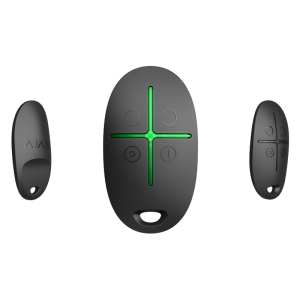 Ajax Wireless Security Alarm Button "SpaceControl", Black, Security Modes, Key Fob